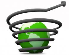 Save energy to protect globe stock photo
