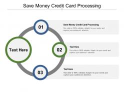 Save money credit card processing ppt powerpoint presentation show guide cpb