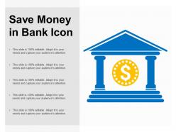 Save money in bank icon