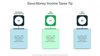 Save Money Income Taxes Tip In Powerpoint And Google Slides Cpb