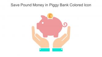 Save Pound Money In Piggy Bank Colored Icon In Powerpoint Pptx Png And Editable Eps Format