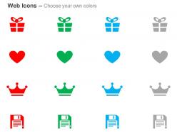 Save premium service favorites gift ppt icons graphics