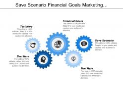Save scenario financial goals marketing goals identify conversation