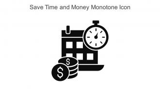 Save Time And Money Monotone Icon In Powerpoint Pptx Png And Editable Eps Format