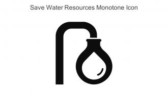 Save Water Resources Monotone Icon In Powerpoint Pptx Png And Editable Eps Format