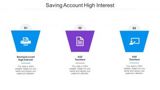 Saving Account High Interest Ppt Powerpoint Presentation Slides Background Cpb
