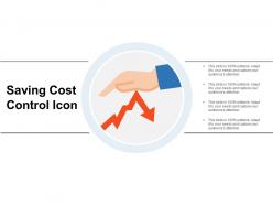 Saving cost control icon