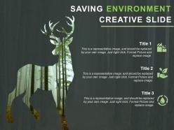 Saving environment powerpoint slide