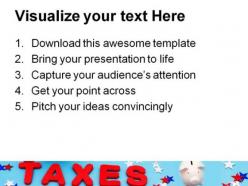 Saving money on taxes future powerpoint templates and powerpoint backgrounds 0811