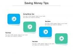 Saving money tips ppt powerpoint presentation model graphics design cpb