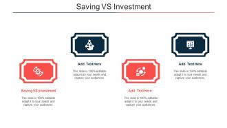 Saving VS Investment Ppt Powerpoint Presentation File Images Cpb