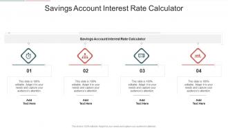 Savings Account Interest Rate Calculator In Powerpoint And Google Slides Cpb