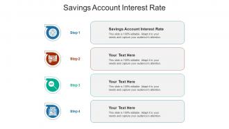 Savings account interest rate ppt powerpoint presentation icon slideshow cpb