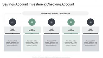 Savings Account Investment Checking Account In Powerpoint And Google Slides Cpb