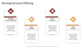 Savings Account Offering In Powerpoint And Google Slides Cpb