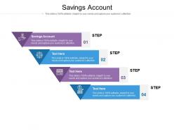 Savings account ppt powerpoint presentation outline guidelines cpb