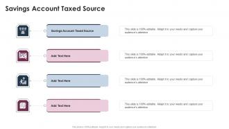 Savings Account Taxed Source In Powerpoint And Google Slides Cpb