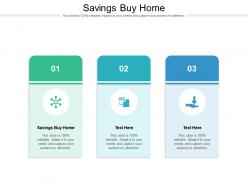 Savings buy home ppt powerpoint presentation model master slide cpb
