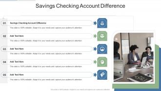 Savings Checking Account Difference In Powerpoint And Google Slides Cpb