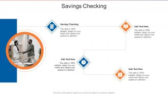 Savings Checking In Powerpoint And Google Slides Cpb