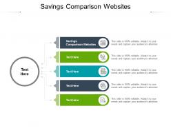 Savings comparison websites ppt powerpoint presentation professional slide download cpb