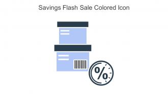 Savings Flash Sale Colored Icon In Powerpoint Pptx Png And Editable Eps Format