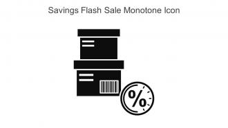Savings Flash Sale Monotone Icon In Powerpoint Pptx Png And Editable Eps Format