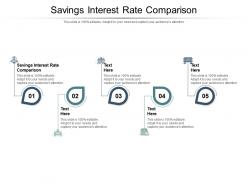 Savings interest rate comparison ppt powerpoint presentation outline gridlines cpb