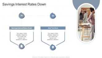 Savings Interest Rates Down In Powerpoint And Google Slides Cpb