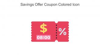 Savings Offer Coupon Colored Icon In Powerpoint Pptx Png And Editable Eps Format