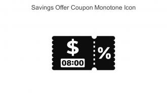 Savings Offer Coupon Monotone Icon In Powerpoint Pptx Png And Editable Eps Format