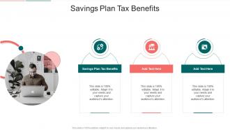 Savings Plan Tax Benefits In Powerpoint And Google Slides Cpb