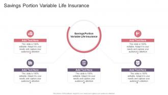 Savings Portion Variable Life Insurance In Powerpoint And Google Slides Cpb