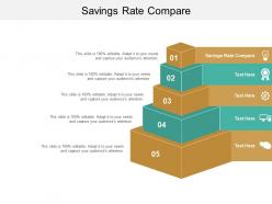 Savings rate compare ppt powerpoint presentation pictures themes cpb