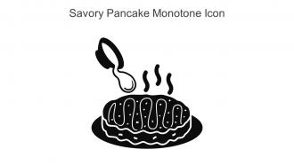 Savory Pancake Monotone Icon In Powerpoint Pptx Png And Editable Eps Format