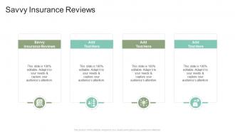 Savvy Insurance Reviews In Powerpoint And Google Slides Cpb