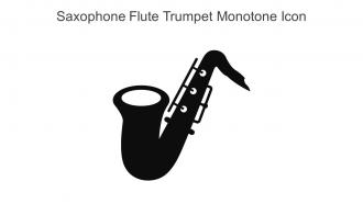 Saxophone Flute Trumpet Monotone Icon In Powerpoint Pptx Png And Editable Eps Format