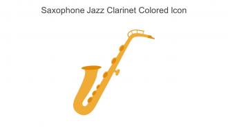 Saxophone Jazz Clarinet Colored Icon In Powerpoint Pptx Png And Editable Eps Format