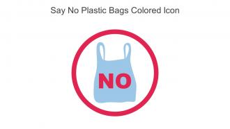 Say No Plastic Bags Colored Icon In Powerpoint Pptx Png And Editable Eps Format