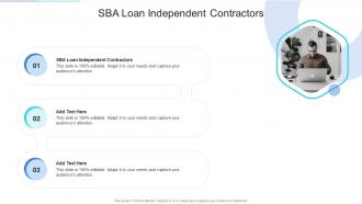 SBA Loan Independent Contractors In Powerpoint And Google Slides Cpb