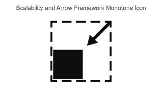 Scalability And Arrow Framework Monotone Icon In Powerpoint Pptx Png And Editable Eps Format