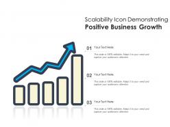 Scalability icon demonstrating positive business growth