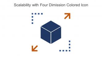 Scalability With Four Dimission Colored Icon In Powerpoint Pptx Png And Editable Eps Format