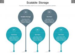 Scalable storage ppt powerpoint presentation icon visual aids cpb