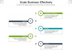Scale business effectively ppt powerpoint presentation gallery graphic tips cpb