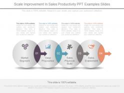 Scale Improvement In Sales Productivity Ppt Examples Slides