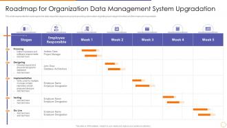 Scale out strategy for data inventory system roadmap for organization data management system upgradation