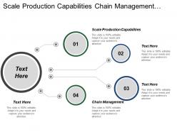 Scale production capabilities chain management performance improvement process