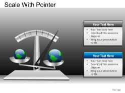 Scale with pointer powerpoint presentation slides db