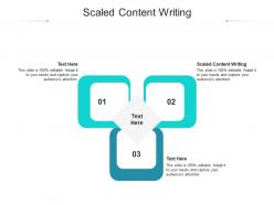 Scaled content writing ppt powerpoint presentation summary templates cpb
